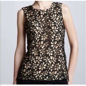 Lela Rose Neiman Marcus for Target
Giupure Lace Sleeveless top 
size medium